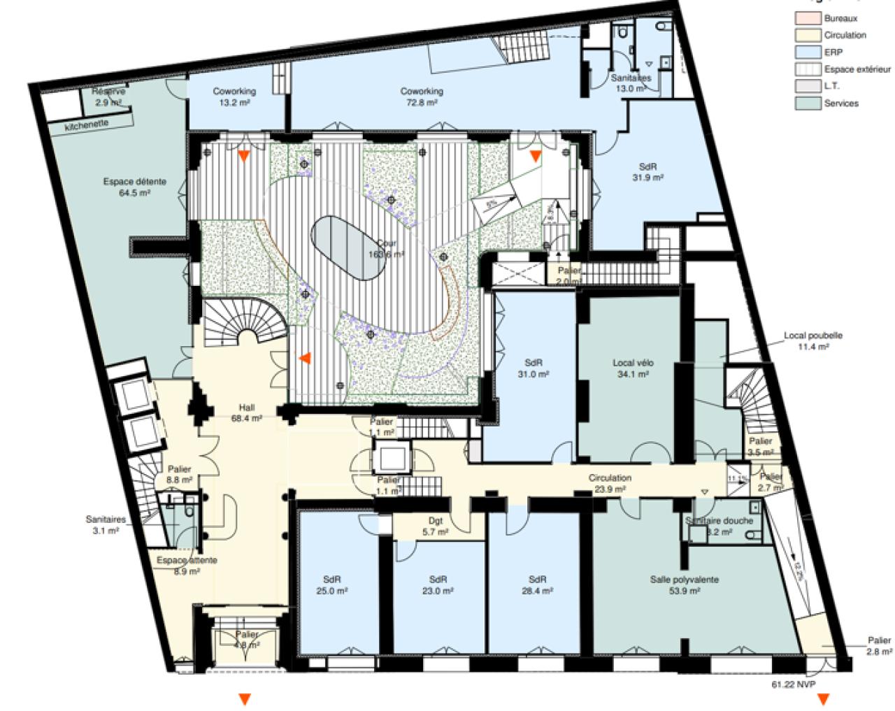 Bureau Paris 2272m² Location bureau Paris OLBUR2100717 3